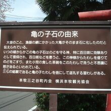 亀の子石の由来