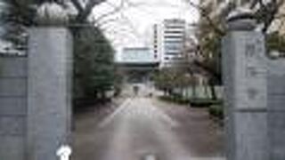 広い敷地と堂々たる本堂をもつ寺院