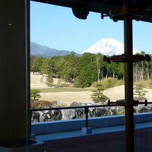 レストランからの富士山