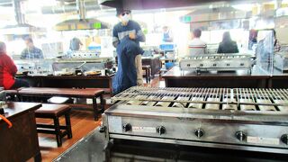 マルカイチ水産直売所　２階の食堂でランチ