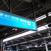 平日に横浜駅と関内駅の間を往復しました
