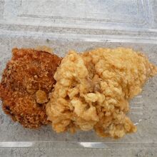 メンチカツとトリ天ぷらを購入