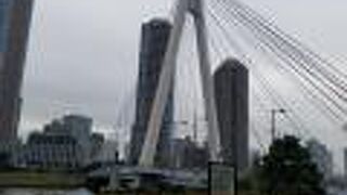 隅田川テラスを歩きながら振り返る