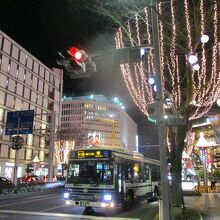 バスで街の夜景を楽しむのもオススメ
