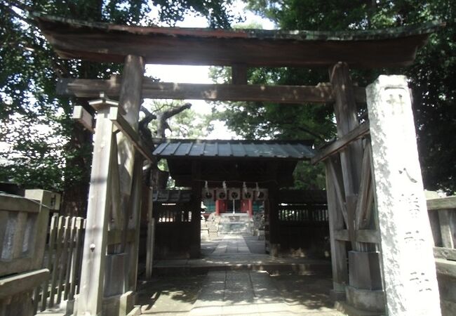 棟門のある神社は珍しい