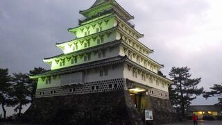 ライトアップされた素敵な天守を見ることができました