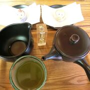 金賞の緑茶が飲める和カフェ