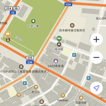 この辺り（宿近くでした）