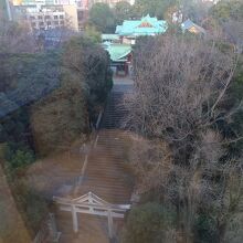 客室の目の前には日枝神社の全体景色が楽しめます