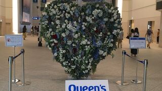 花飾りのフォトスポット