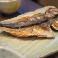 朝食のアジの開き