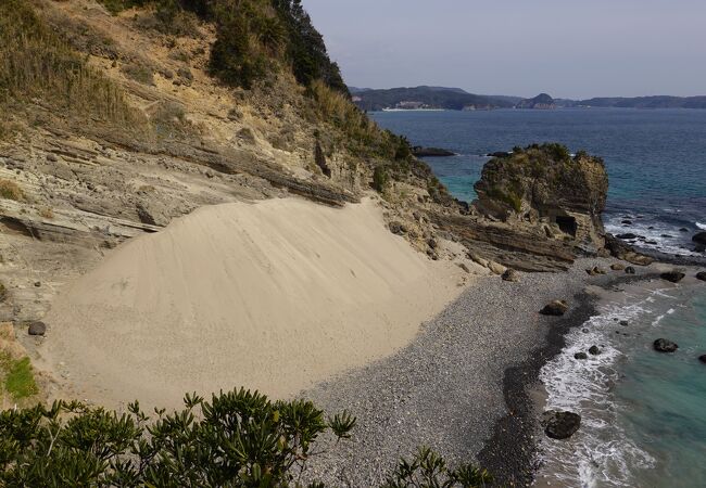 海から吹き寄せる風で出来た天然のサンドスキー場です