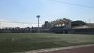 この周辺一帯がスポーツの町になっています