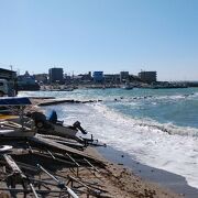 漁港もある小さな海岸