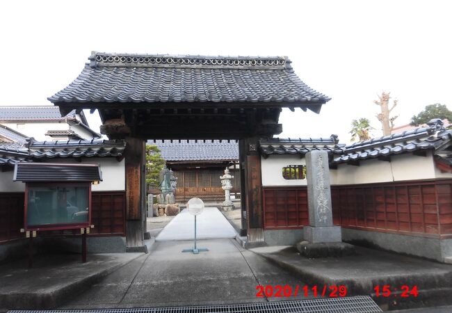 寺町通りの実成寺の隣にあった日蓮宗のお寺