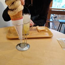 名物珈琲ソフトクリーム。