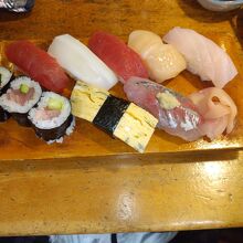 ランチメニューの握り