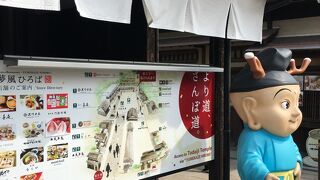 食べ物処と駐車場