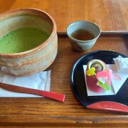 松江と言えば和菓子。季節の和菓子が楽しめます
