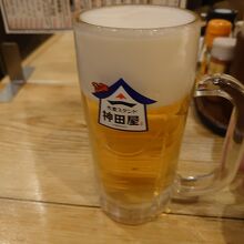 生ビールで乾杯