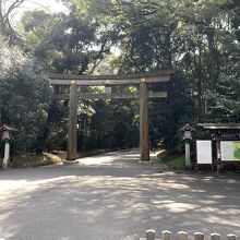 明治神宮の鳥居