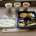 朝食は弁当で対応