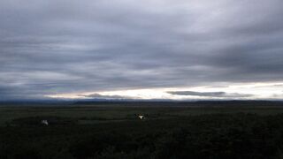 夕方の釧路湿原国立公園