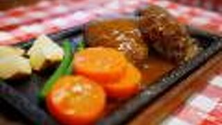 レア感あるハンバーグ＠桜木町