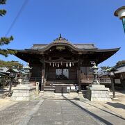 高台にある眺めの良い神社