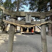 金鱗湖畔にある小さな神社です。