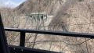 落差の大きいダム。