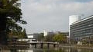 橋の向こうには国立近代美術館が