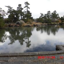 米子城跡 (湊山公園)の日本庭園