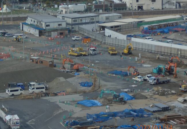 日本最大級てあった大阪梅田貨物駅跡の二期工事が最終時期に達している