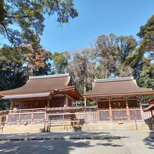 男性と女性に分かれているお社