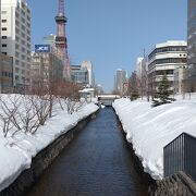 川沿いにある公園