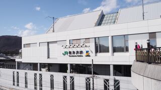しなの鉄道の軽井沢駅と新幹線の軽井沢駅