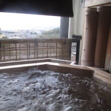 部屋風呂と風景