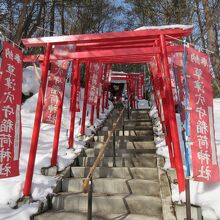 階段下の左に美味しい湧水があります