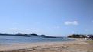 綺麗に整備された日間賀島の海水浴場です。