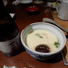 名物のへそ茶わん蒸し　最高に美味い！