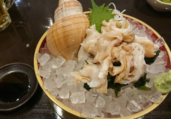 やっぱりバイ貝のお刺身は食すべし