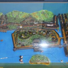 戦国時代の鳥羽城の模型
