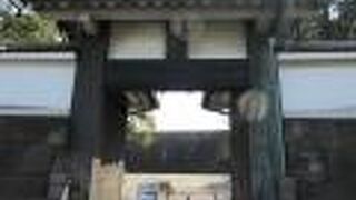 外からも写真を撮りたいのが人情で、それをわかってくれた親切な守衛さん