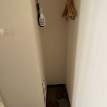 クローゼットは扉なし