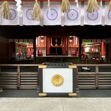 佐久奈度神社、拝殿。