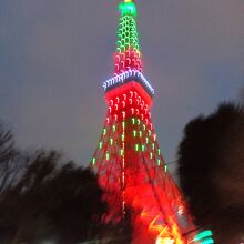 東京タワーのイベントのイルミネーション