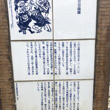 秋月の眼鏡橋 案内板
