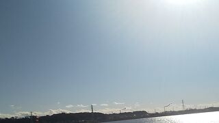 河口近くまでくるととても大きな河川です。