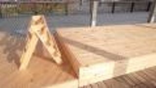 橋上の整備工事が完了していました